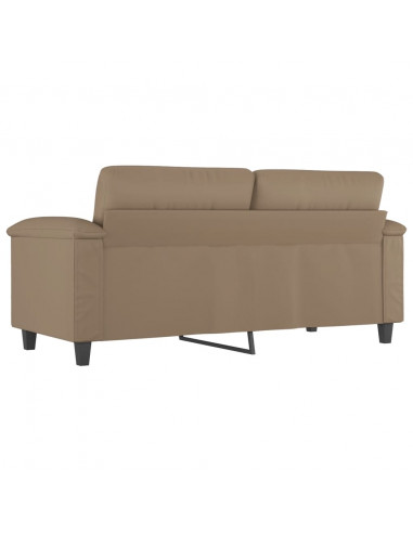 Divano a 2 Posti Cappuccino 140 cm in Similpelle