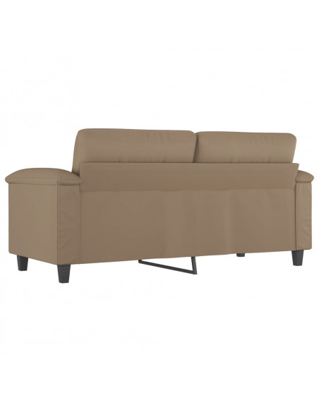 Divano a 2 Posti Cappuccino 140 cm in Similpelle