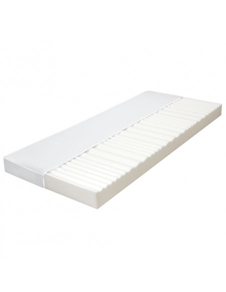 Materasso 100x200 cm 7 Zone Schiuma di Poliuretano 10 cm H2 H3