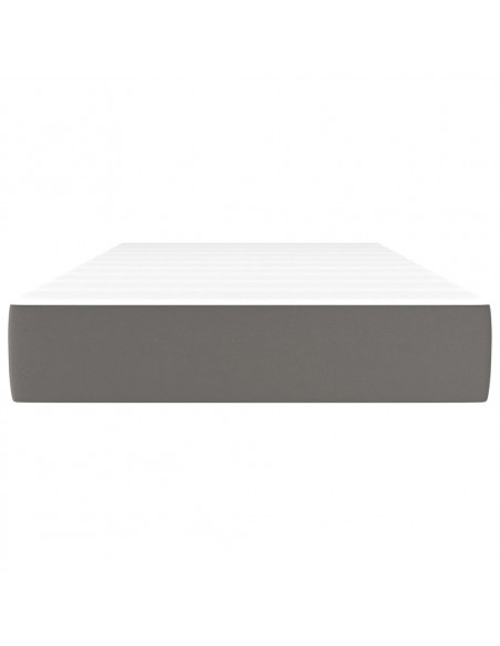Materasso a Molle Grigio 90x190x20 cm in Similpelle
