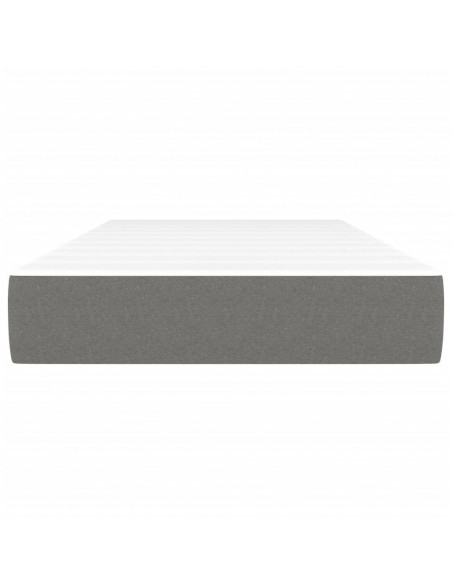 Materasso a Molle Insacchettate Grigio Scuro 90x200x20 cm