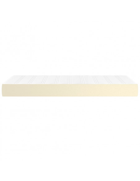 Materasso a Molle Insacchettate Crema 90x200x20cm in Similpelle