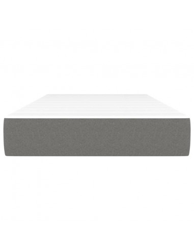 Materasso a Molle Insacchettate Grigio Scuro 100x200x20 cm