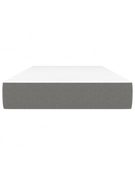 Materasso a Molle Insacchettate Grigio Scuro 100x200x20 cm