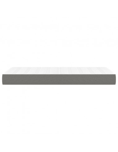 Materasso a Molle Insacchettate Grigio Scuro 100x200x20 cm
