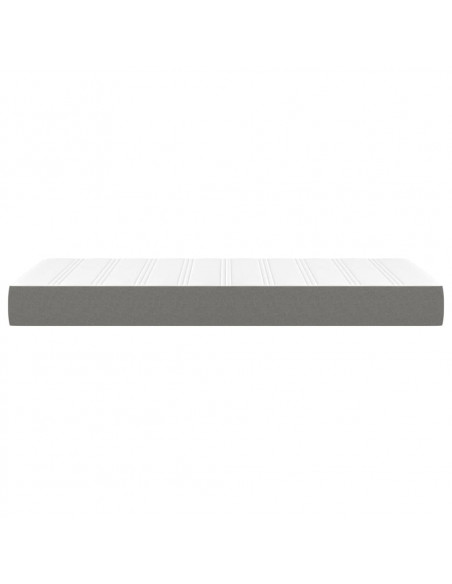 Materasso a Molle Insacchettate Grigio Scuro 100x200x20 cm