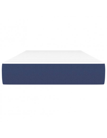 Materasso a Molle Insacchettate Blu 100x200x20 cm in Tessuto