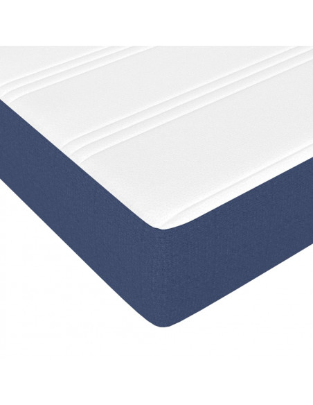Materasso a Molle Insacchettate Blu 120x200x20 cm in Tessuto