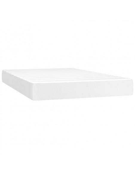 Materasso a Molle Bianco 120x200x20 cm in Similpelle