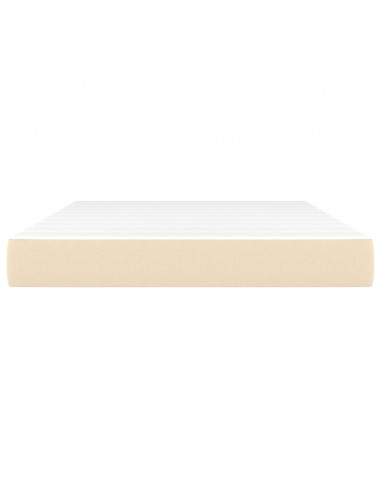 Materasso a Molle Insacchettate Cream 140x190x20 cm in Tessuto