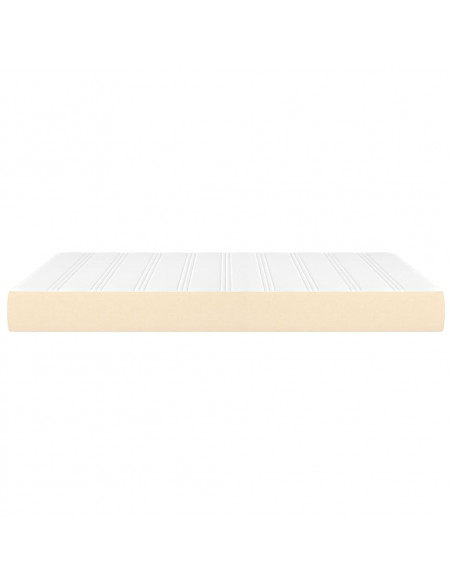 Materasso a Molle Insacchettate Cream 140x190x20 cm in Tessuto