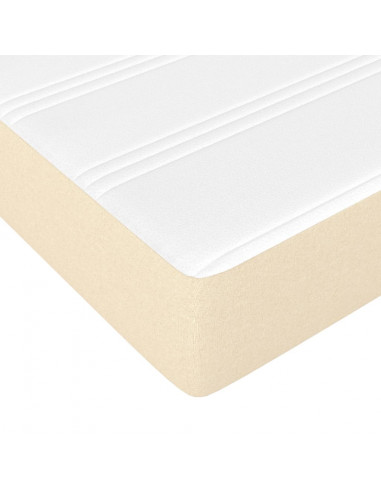 Materasso a Molle Insacchettate Cream 140x190x20 cm in Tessuto
