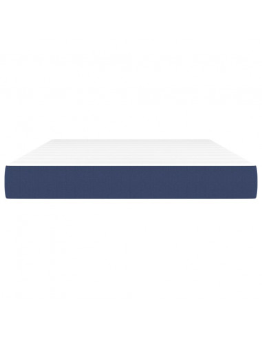 Materasso a Molle Blu 140x190x20 cm in Tessuto