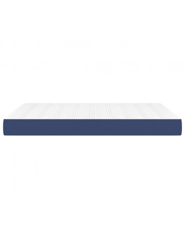 Materasso a Molle Blu 140x190x20 cm in Tessuto