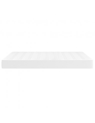 Materasso a Molle Bianco 140x190x20 cm in Similpelle