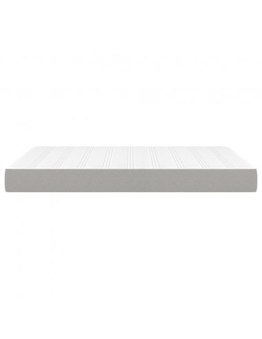 Materasso a Molle Insacchettate Grigio Chiaro 140x200x20 cm