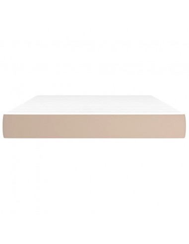 Materasso a Molle Cappuccino 140x200x20 cm in Similpelle