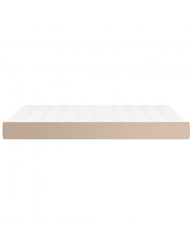 Materasso a Molle Cappuccino 140x200x20 cm in Similpelle