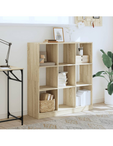 Libreria Rovere Sonoma 102x32x108 cm in Legno Multistrato