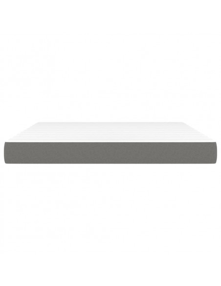 Materasso a Molle Insacchettate Grigio Scuro 160x200x20 cm