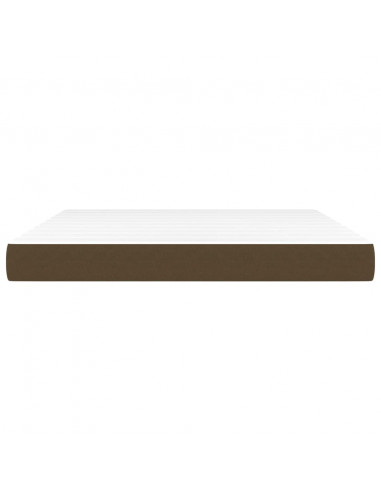 Materasso a Molle Insacchettate Marrone Scuro 160x200x20 cm
