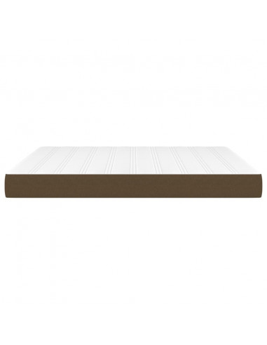 Materasso a Molle Insacchettate Marrone Scuro 160x200x20 cm