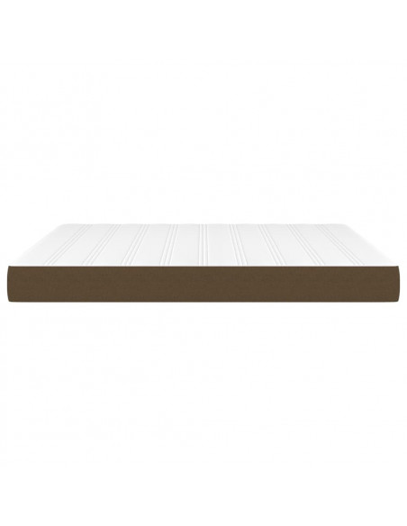 Materasso a Molle Insacchettate Marrone Scuro 160x200x20 cm