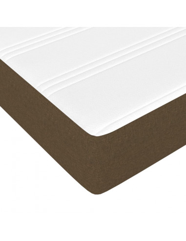 Materasso a Molle Insacchettate Marrone Scuro 160x200x20 cm