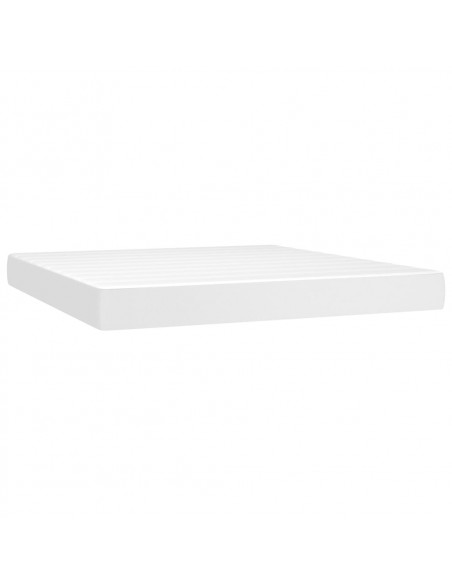 Materasso a Molle Bianco 160x200x20 cm in Similpelle