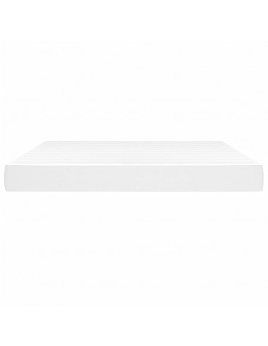Materasso a Molle Bianco 160x200x20 cm in Similpelle