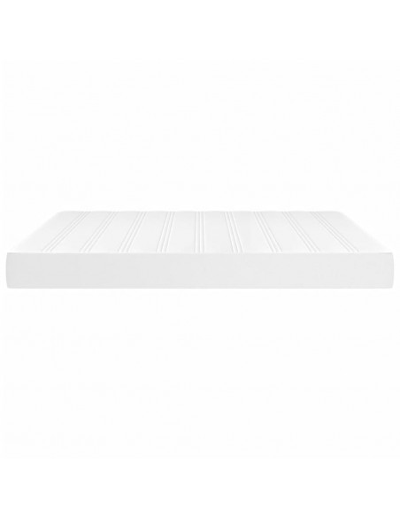 Materasso a Molle Bianco 160x200x20 cm in Similpelle