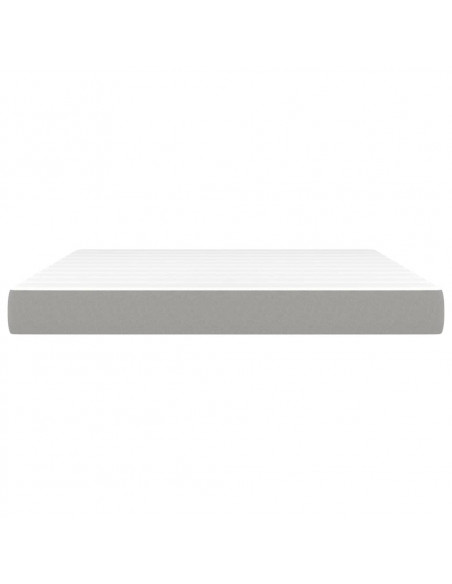 Materasso a Molle Insacchettate Grigio Chiaro 180x200x20 cm