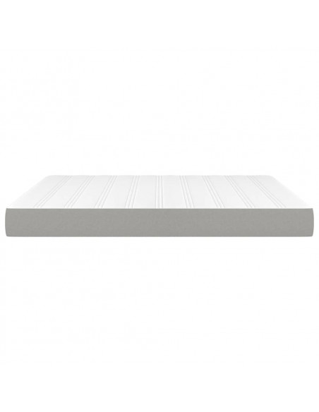 Materasso a Molle Insacchettate Grigio Chiaro 180x200x20 cm
