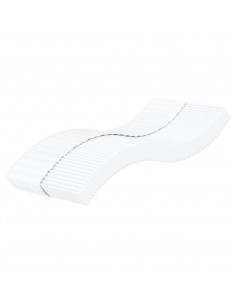 Materasso in Schiuma Bianco 100x200 cm Durezza H2 H3 2