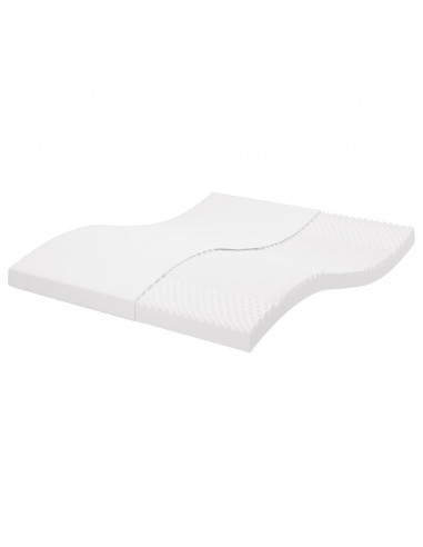 Materasso in Schiuma Bianco 180x200 cm 7 Zone Durezza 20 ILD