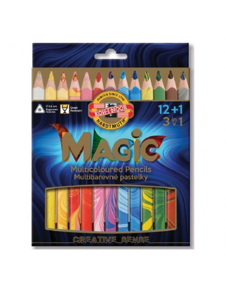 Matite colorate Koh I Noor H3408013 Magic Trio Colori assortiti Colori