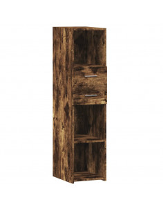 Credenza Rovere Fumo 30x42,5x124 cm in Legno Multistrato 2