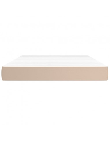 Materasso a Molle Cappuccino 140x190x20 cm in Similpelle