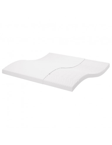 Materasso in Schiuma Bianco 200x200 cm 7 Zone Durezza 20 ILD