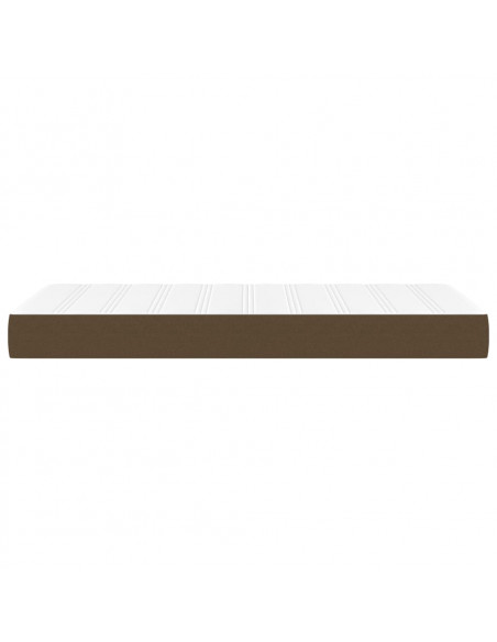 Materasso a Molle Insacchettate Marrone Scuro 90x190x20 cm