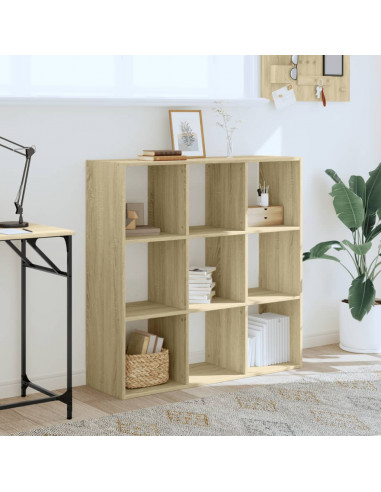 Libreria Rovere Sonoma 102x32x102 cm in Legno Multistrato