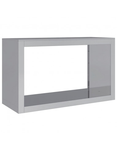 Rastrelliera per Legna 100x40x60 cm in Acciaio Zincato