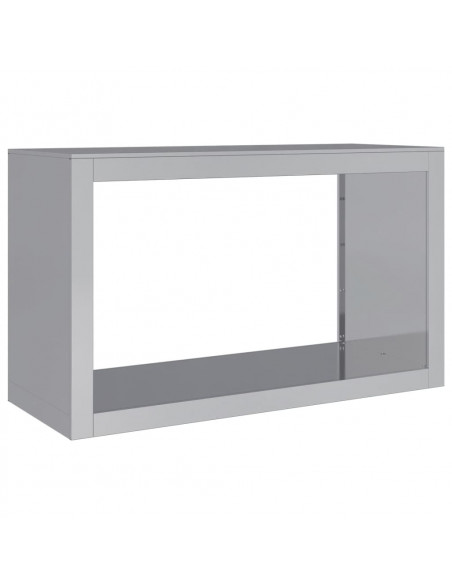 Rastrelliera per Legna 100x40x60 cm in Acciaio Zincato