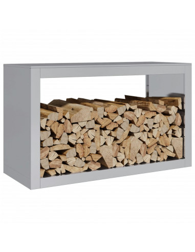 Rastrelliera per Legna 100x40x60 cm in Acciaio Zincato