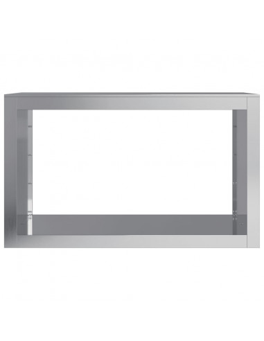 Rastrelliera per Legna 100x40x60 cm in Acciaio Zincato