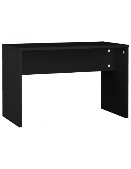 Set Tavolo da Toeletta con LED Nero in Legno Multistrato