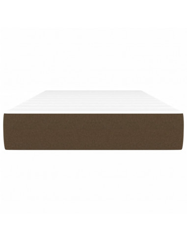 Materasso Molle Insacchettate Marrone Scuro 120x190x20 Tessuto