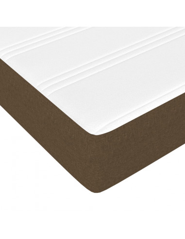 Materasso Molle Insacchettate Marrone Scuro 120x190x20 Tessuto