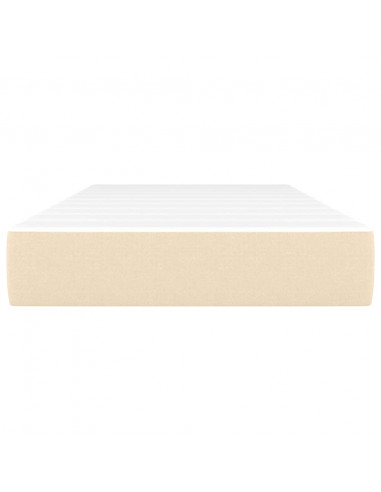 Materasso a Molle Insacchettate Crema 120x190x20 cm in Tessuto