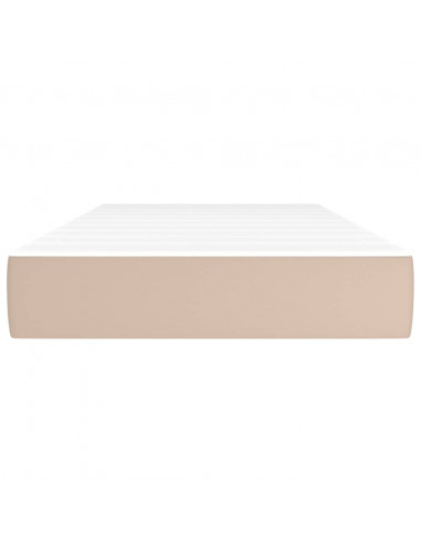 Materasso a Molle Cappuccino 120x190x20 cm in Similpelle